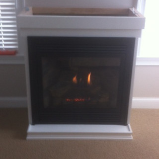 Custom gas fireplace