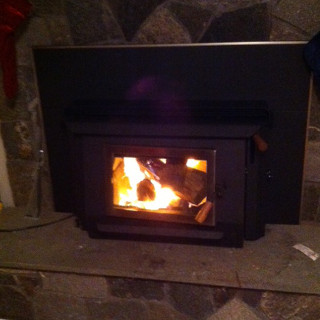 Connecticut wood stove fireplace insert.